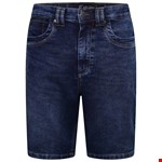 KAM Pepe Knitted Denim Short - mid wash